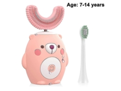 Cepillo de dientes eléctrico ultrasónico GOKOCO para niños, cabezal de gel de sílice suave, tipo U.