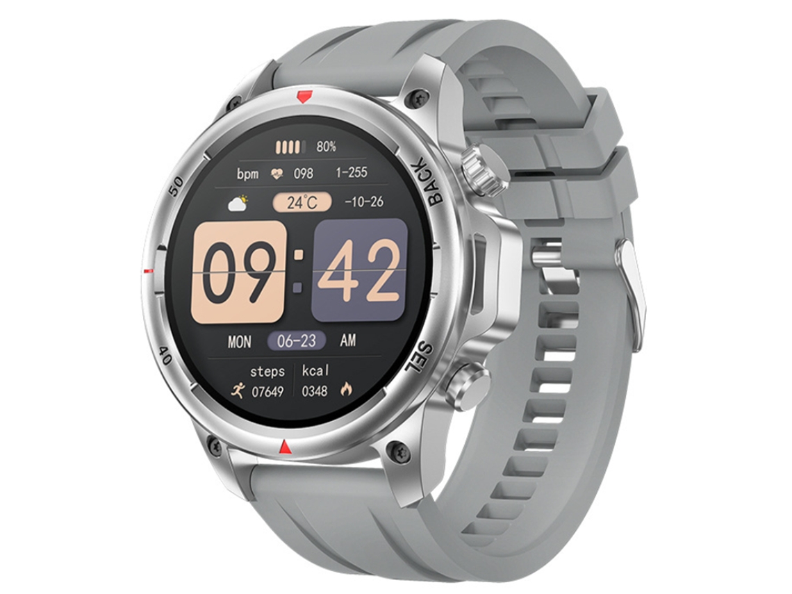 Reloj Inteligente Con Llamadas Bluetooth, Monitorización De Frecuencia Cardíaca, Oxígeno En Sangre Y Presión Arterial, Linterna, Brújula Y M