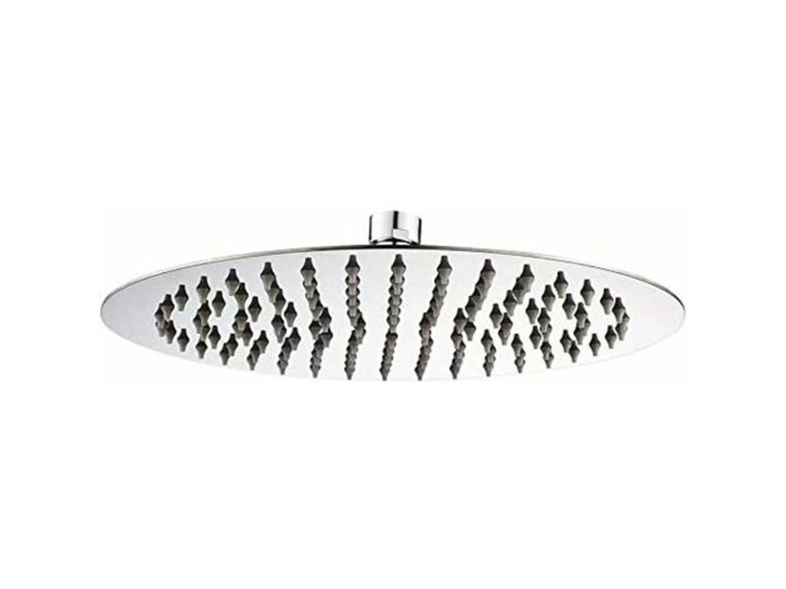 Cabezal De Ducha De Acero Inoxidable, 20 Cm, Económico, Giratorio 350°, Cable Universal De 1/2 Pulgada.