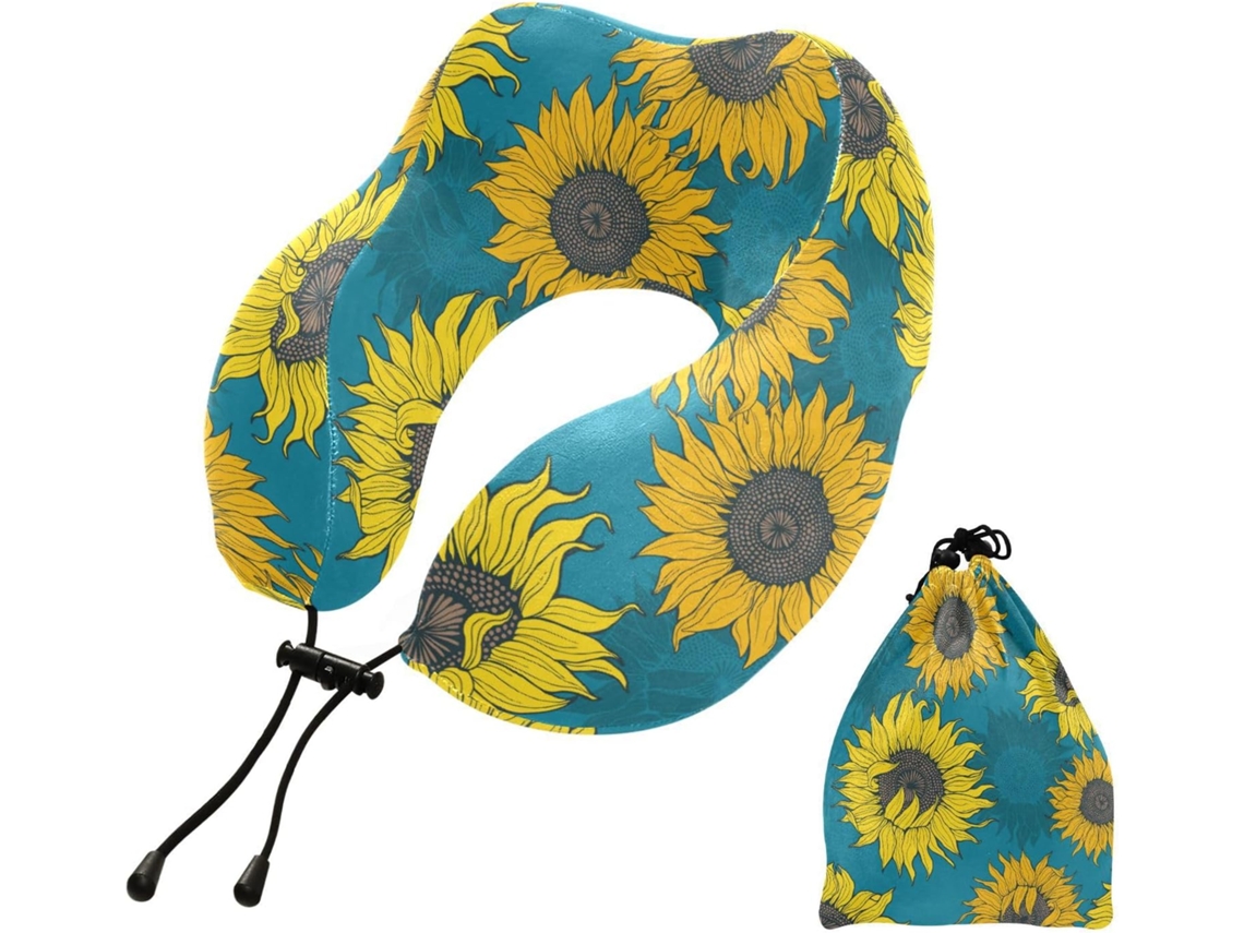 Almohada Viaje Dormir Aviones, Espuma Viscoelástica Poliéster Viscoelástica. Fácilmente Soporte Fácil