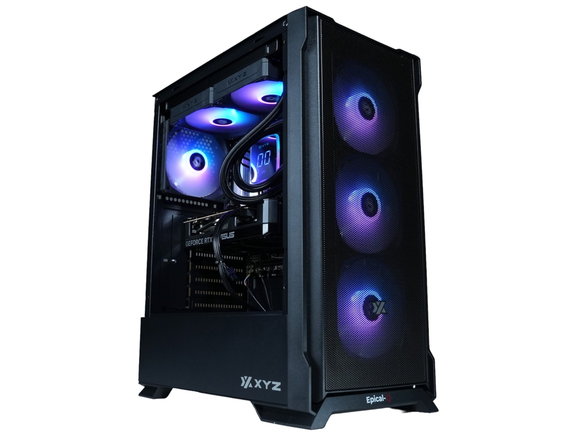 Computadora de escritorio para juegos Epical Q Klenkorex Intel Core i7 14700kf, 32 GB, 2 TB NVME, RTX 5070 con Windows 11 Pro