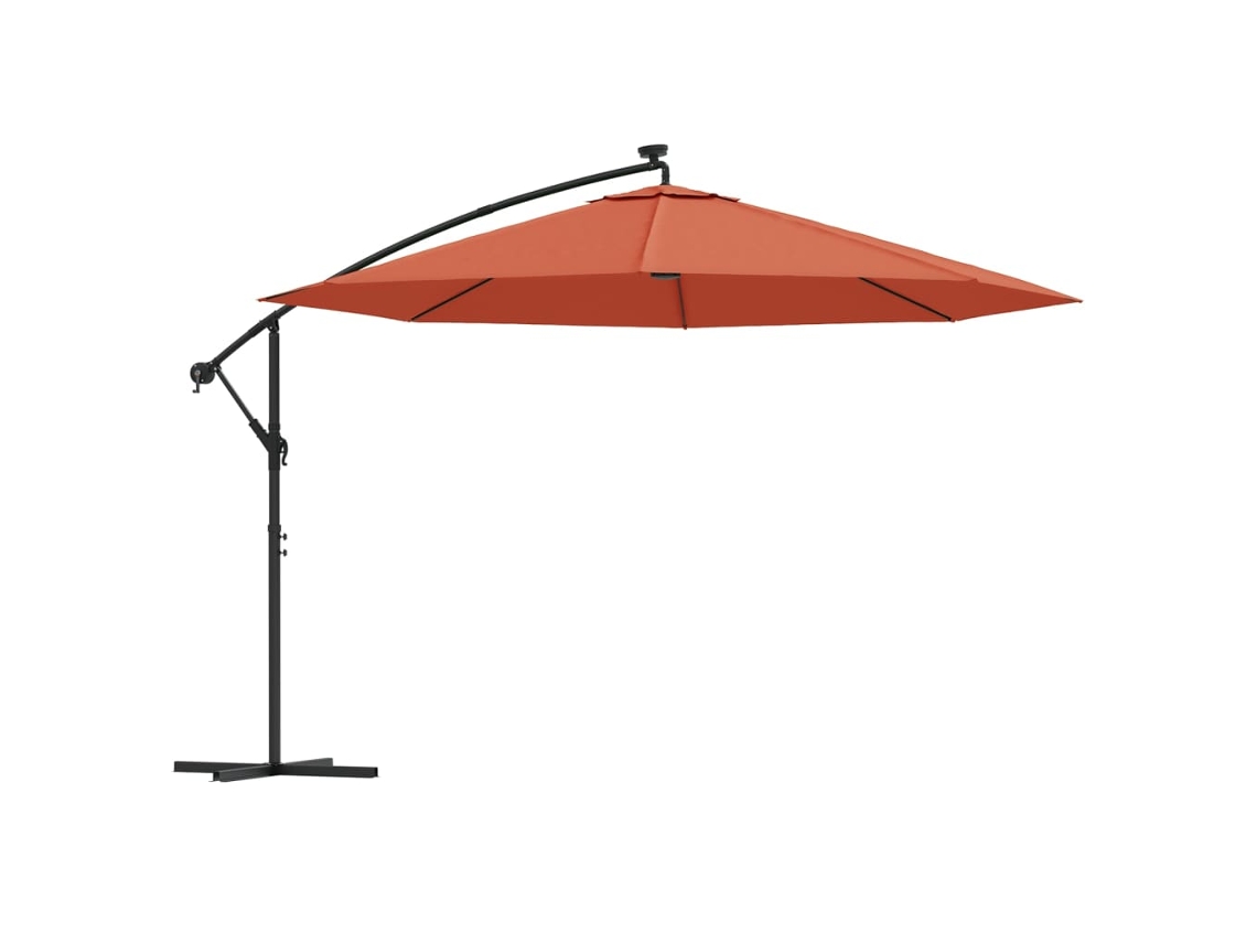 Sombrilla de exterior VIDAXL Marrón (350 cm)