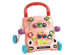 Andador convertible para bebé con actividades, modelo de coche con ojos, color rojo Sstrwgood