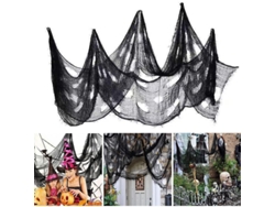 Pantalla De Terror Para Decoración De Halloween - Paquete De 3 Telas De Gasa Falsas De 240x76cm Para Casas Embrujadas