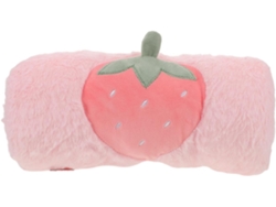 Almohada Calentadora De Manos De Invierno Con Diseño Fresa, Suave Y Ligera, Con Funda Suave Para
