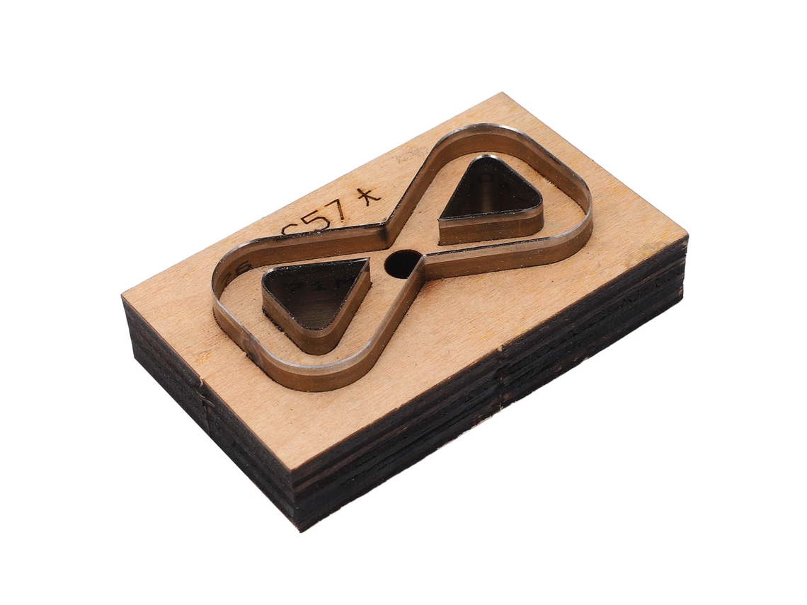 Cortadora de Couro com Base de Madeira Alta Dureza Reutilizável para Artesanato Diy e Joias