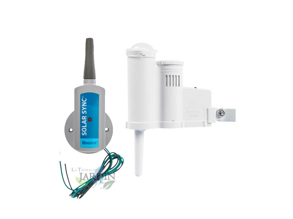 Sensor Solar Sync Hunter Inalámbrico, Ajuste Automático Por Día, Ahorro De Agua Y Control De Riego