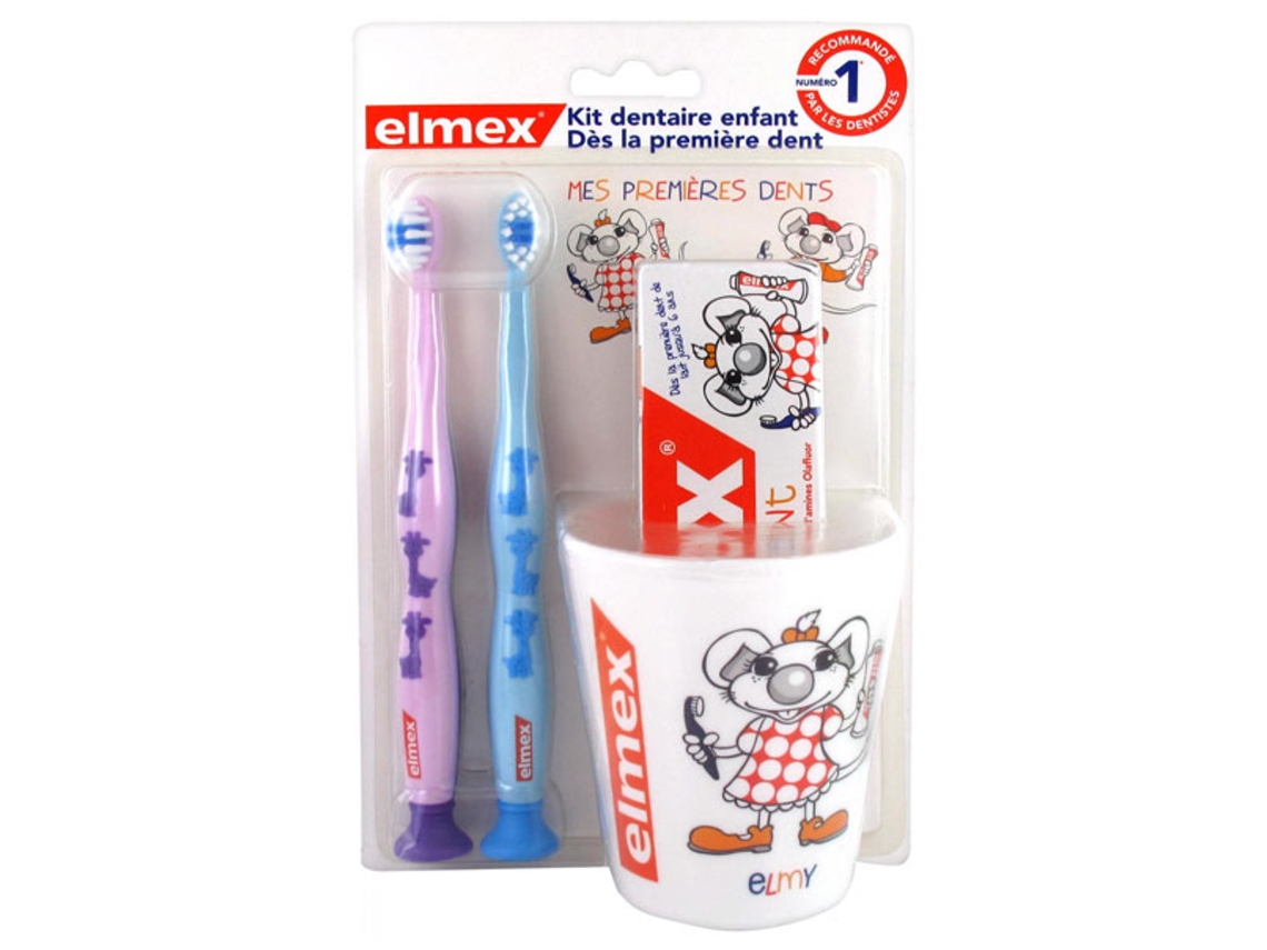 Pasta Dentifrica Kit Dental para Niños Color: Morado Y Azul ELMEX