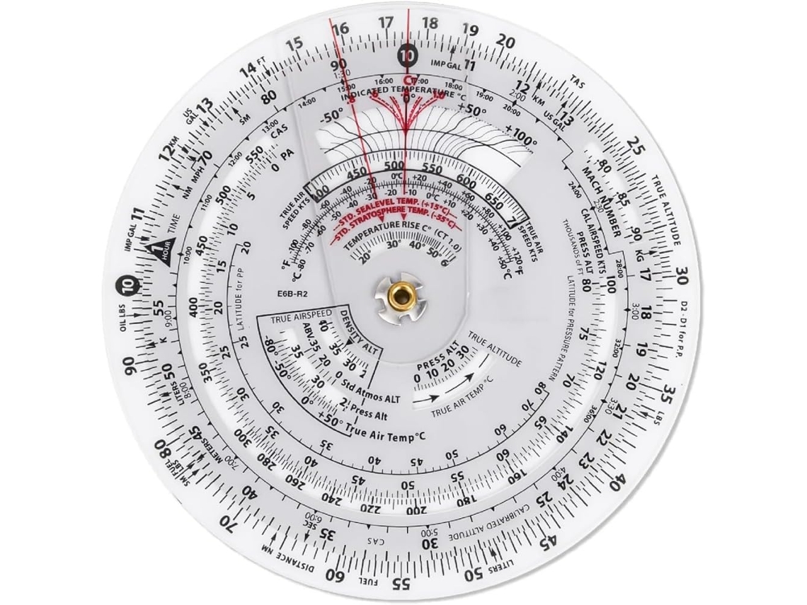Calculadora circular Gokoco E6b R2 de 4 pulgadas de diámetro, calculadora para entrenamiento estándar