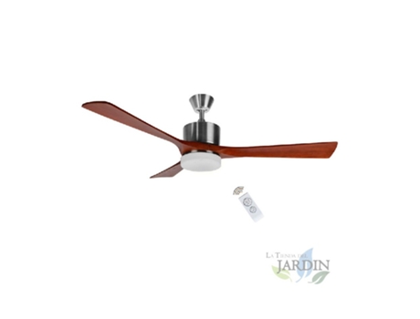 Ventilador de Techo ORBEGOZO 3 Aspas de Madera Luz Led mando a Distancia