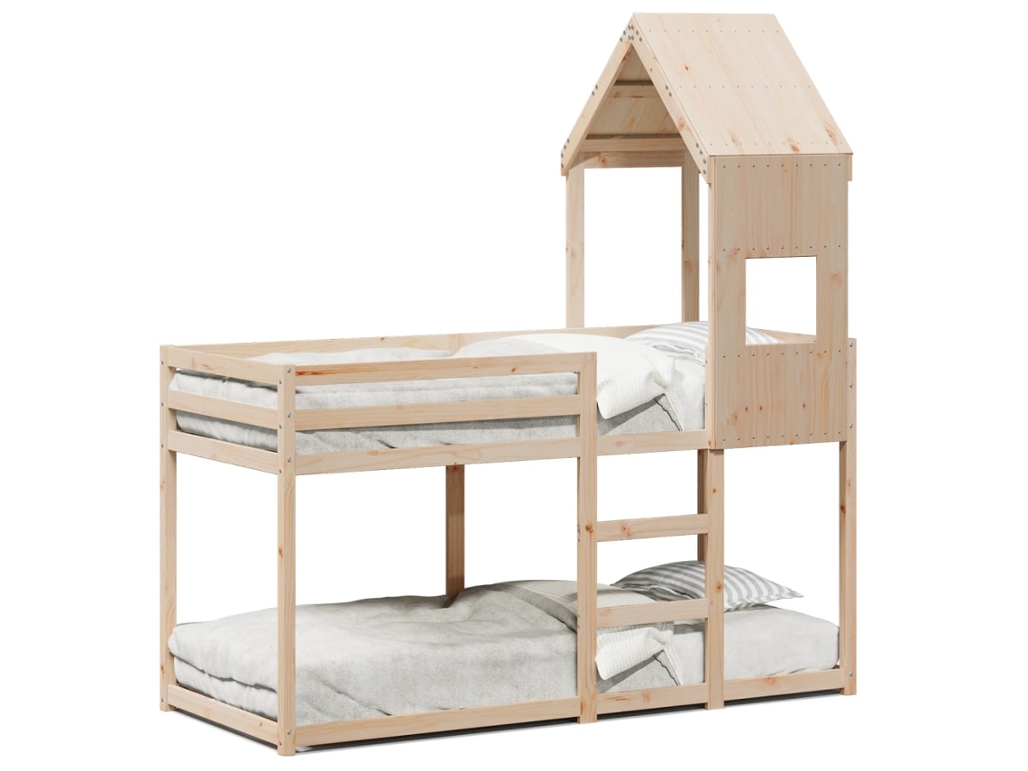 Maison Exclusive - Cama Litera Sin Colchón Madera Maciza De Pino 90x190 Cm