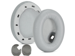 Almohadillas de espuma viscoelástica de cuero sintético suave con proteínas, repuesto para auriculares Sony WH-1000XM4