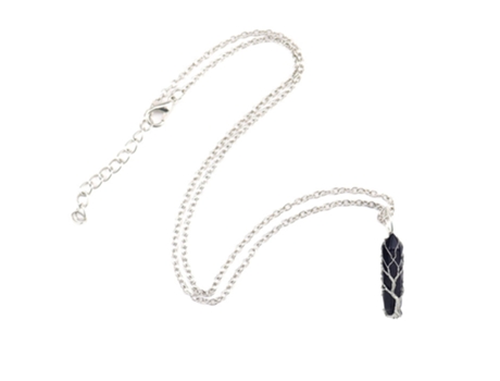 Collar Hexagonal De Cristal - Zafiro Collar Hexagonal De Cristal - Zafiro JEIIBRZUI
