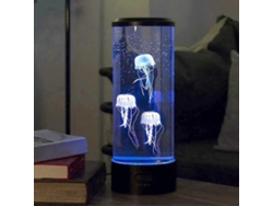 Lámpara de lava LED Rosewell con forma de medusa, eléctrica USB, redonda, con 3 medusas artificiales brillantes