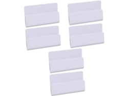 Soporte De Pared Para Tablet De 6 Piezas Con Cable De Carga Para Teléfonos, Color Blanco, Para Cocina.