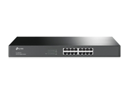 TP-Link SG1016 Gigabit Ethernet 1U no administrado, negro (10/100/1000)