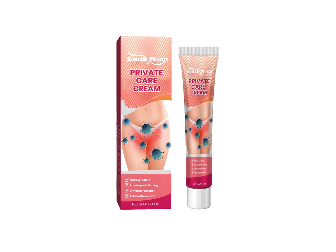 La crema íntima South Moon hidrata y alivia el picor.