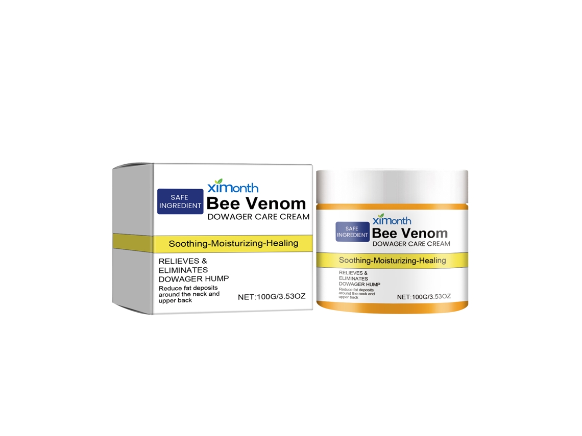 Crema para el cuidado del cuello y la espalda con veneno de abeja.