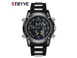Reloj Deportivo Electrónico Azul Para Hombre, Resistente Al Agua Y Multifuncional, Ideal Para Estudiantes.