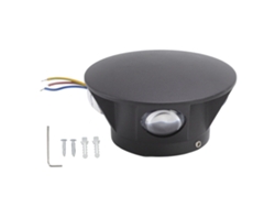 Yncm2026-lámpara De Pared Led Redonda 4 Lados Luz Caliente Blanca Decorativa 4w Para Pasillo Dormitorio