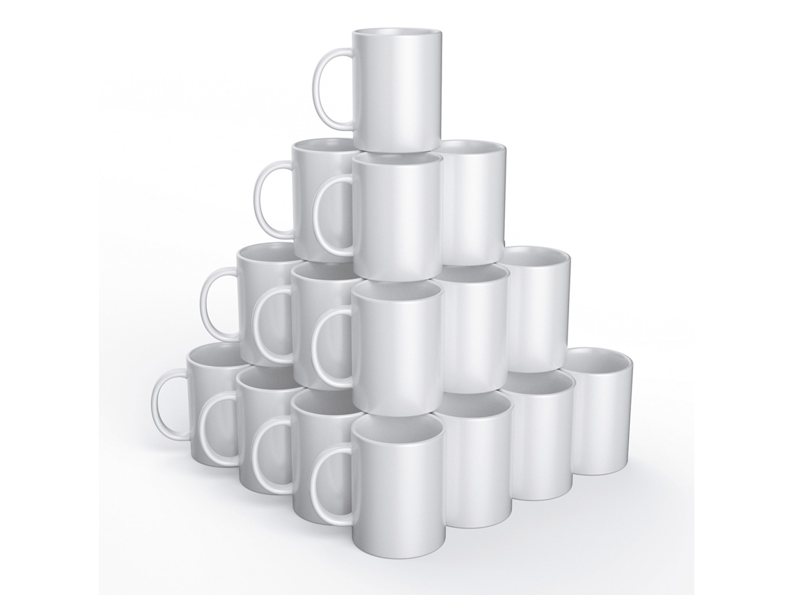 36 Tazas De Cerámica Para Personalizar Blanco 425 Ml - Cricut