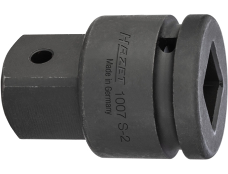 HAZET 1007S-2 Pieza de Aumento: Cuadrado Hueco 3/4 Pulgadas 20 Mm Cuadrado Macizo 1 Pulgada 25 Mm 65 Mm
