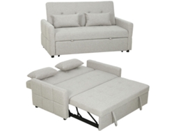 Sofá cama individual PRIME KANG, plegable, con respaldo ajustable, cojín, 75x70x75 cm, beige