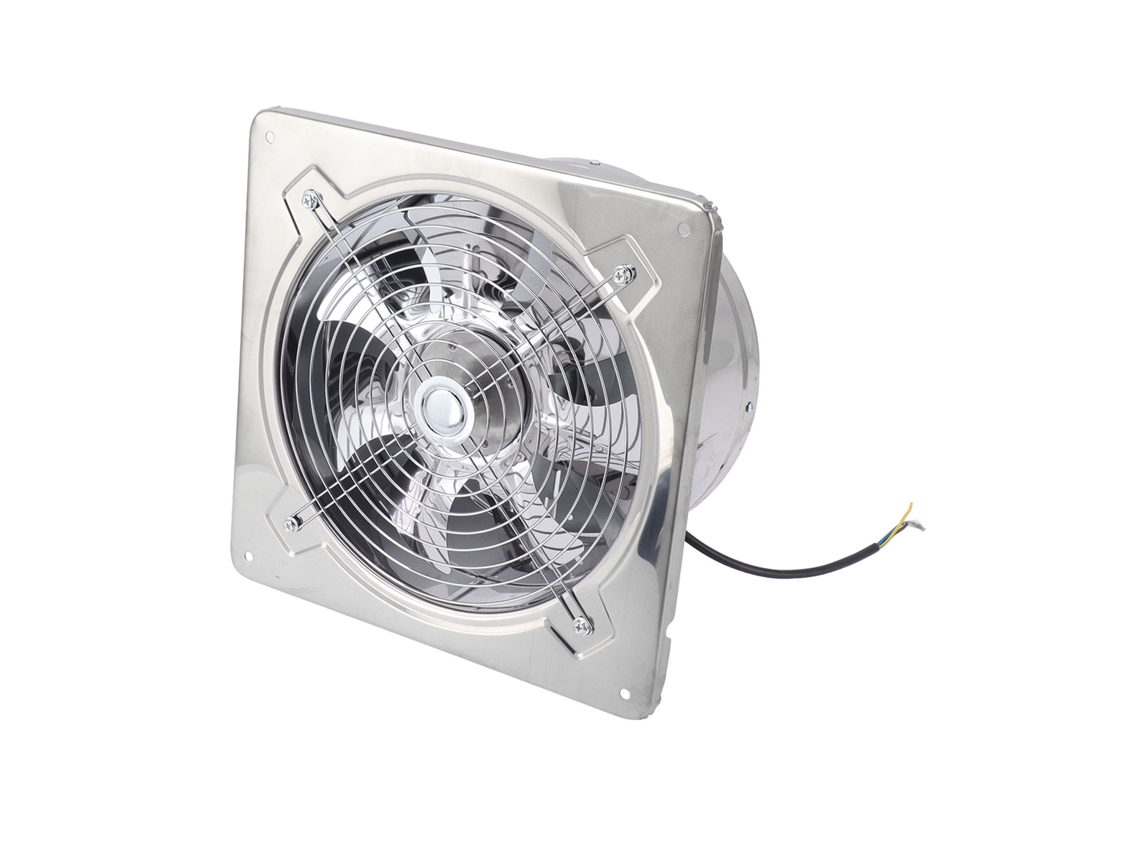 Extractor de aire multifuncional de acero inoxidable para cocina, baño y almacén, 120 W