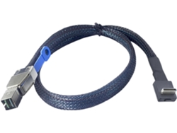Cable Adaptador De Servidor Pcie Sff-8644 8611 A 4i Con Conector En Ángulo De 90 Grados Y Construcción Trenzada.