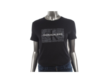 Camiseta CALVIN KLEIN (S - Negro)