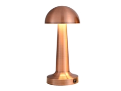 Lámpara De Mesa Led Inalámbrica Recargable Por Usb Con Control Táctil Ajustable Para Dormitorios Y Lectura - Oro Rosa