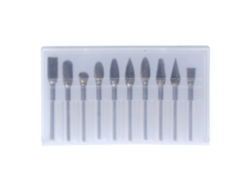 Juego De 10 Limas Rotativas De Carburo De Tungsteno Para Carpintería Con Estuche Transparente.