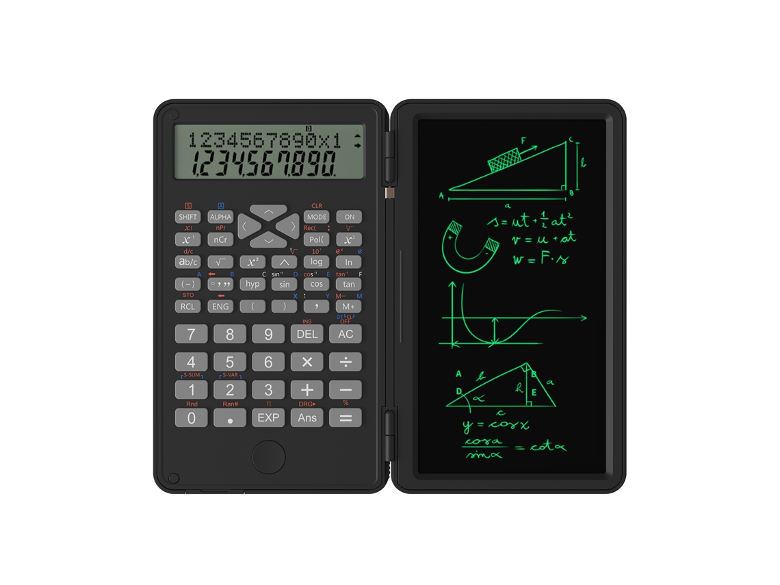 Calculadora Científica Con Tableta De Escritura, 240 Funciones, Pantalla Lcd, 2 Líneas, Portátil Para Estudiantes.