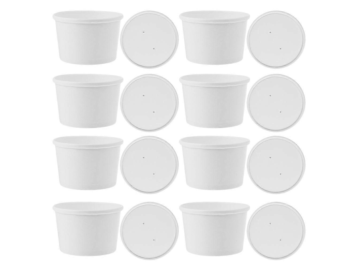 20 Conjuntos De Recipientes Para Masa, Vasos De Papel Para Helado, Vasos De Papel Para Golosinas, Cuencos De Servir Con Pies Webake