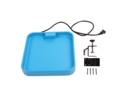 Bañera Para Aves Calentada Con Deshielo 75w Montaje En Tarima Abrazadera 3.9in Mantenimiento Fácil Para Invierno