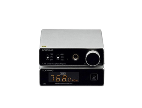 Amplificador de auriculares dac l30 110v 220v amp y decodificador e30[L30 Con E30-silver] SLOWMOOSE