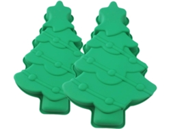 Molde De Silicona Antiadherente Con Forma De Árbol De Navidad, 2 Unidades, Para Pastel, Té O Postre. Riuti.