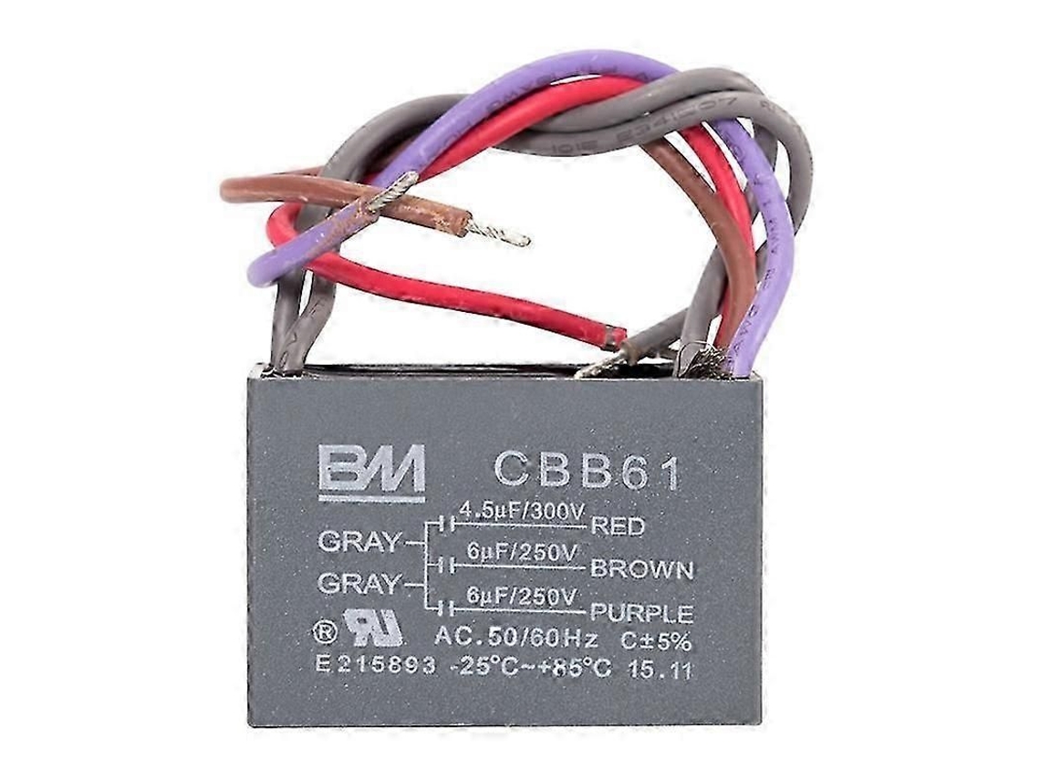Condensador Cbb61 Para Motor De Extracción De Ventilador De Techo 250v 50/60hz 4.5+6+5uf/4.5+6+6uf/5+5+5uf/4+4+2.5uf/4+5+6uf