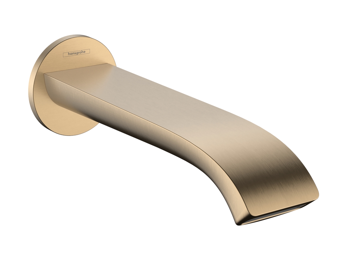 Hansgrohe Vivenis, Cabezal de ducha, 202 mm de proyección, 75410140, Color: Bronce pulido