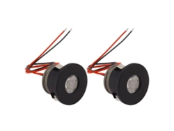 Bj-2 Peças Mini Lâmpadas Led 1w 80lm Alumínio Embutido Lâmpada De Teto Para Quarto Estúdio Carro