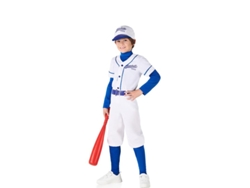 Disfraz de Beisbolista blanco y azul para niño