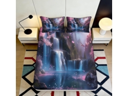 Estampado Microfibra Microfibra Diseño Almohada Juego Color 200x25cm