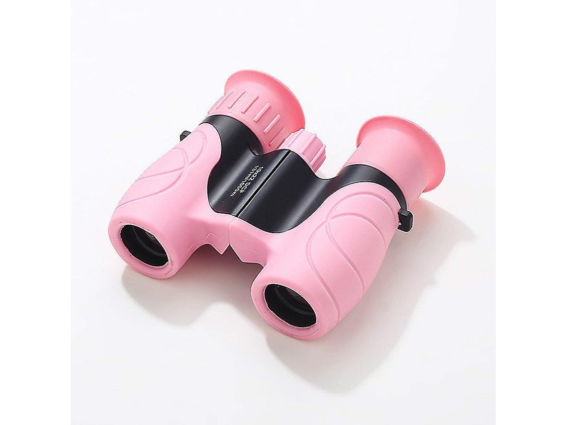 Binoculares 8x21 para niños, compactos, color rosa, para niñas y niños, para observar animales, paisajes y estrellas.