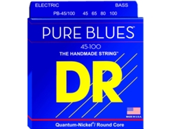 Juego de Cuerdas Bajo Eléctrico DR PB-45/100 Pure Blues (.045 - .065 - .080 - .0100 - Níquel)