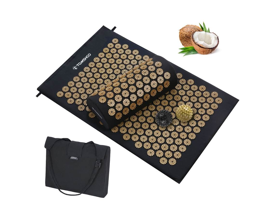 Conjunto De Alfombra Y Almohada De Acupresión Para Masaje Y Alivio