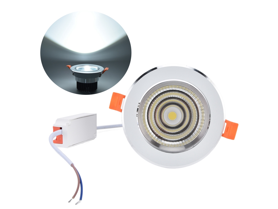 Yncm2026-foco Empotrado Led Cob 7w Con Buena Dissipación De Calor, Regulable, Para Hoteles, Clubs Y Dormitorios