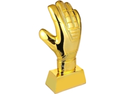 Trofeo compacto de oro ABS para porteros de fútbol