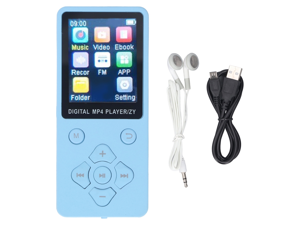 Reproductor MP4 con pantalla a color de 1,8 pulgadas y Bluetooth 5.0