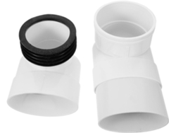 1 Juego De Kit De Reubicación De Inodoro Con Sistema De Drenaje Impermeable Para Baño.