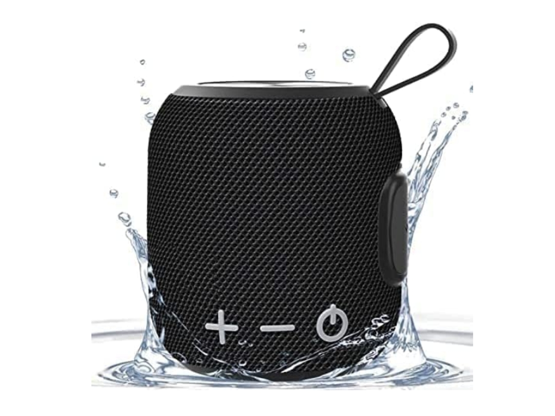 Altavoz Bluetooth, altavoz portátil Bluetooth, mini altavoz inalámbrico Bluetooth 5.0 de emparejamiento dual, negro Yizhood